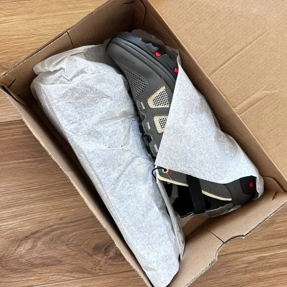 NEW Salomon TECHAMPHIBIAN 5 Men's Water Shoes Size 9.5 Pewter/Moth/Fiery Red - Picture 9 of 15